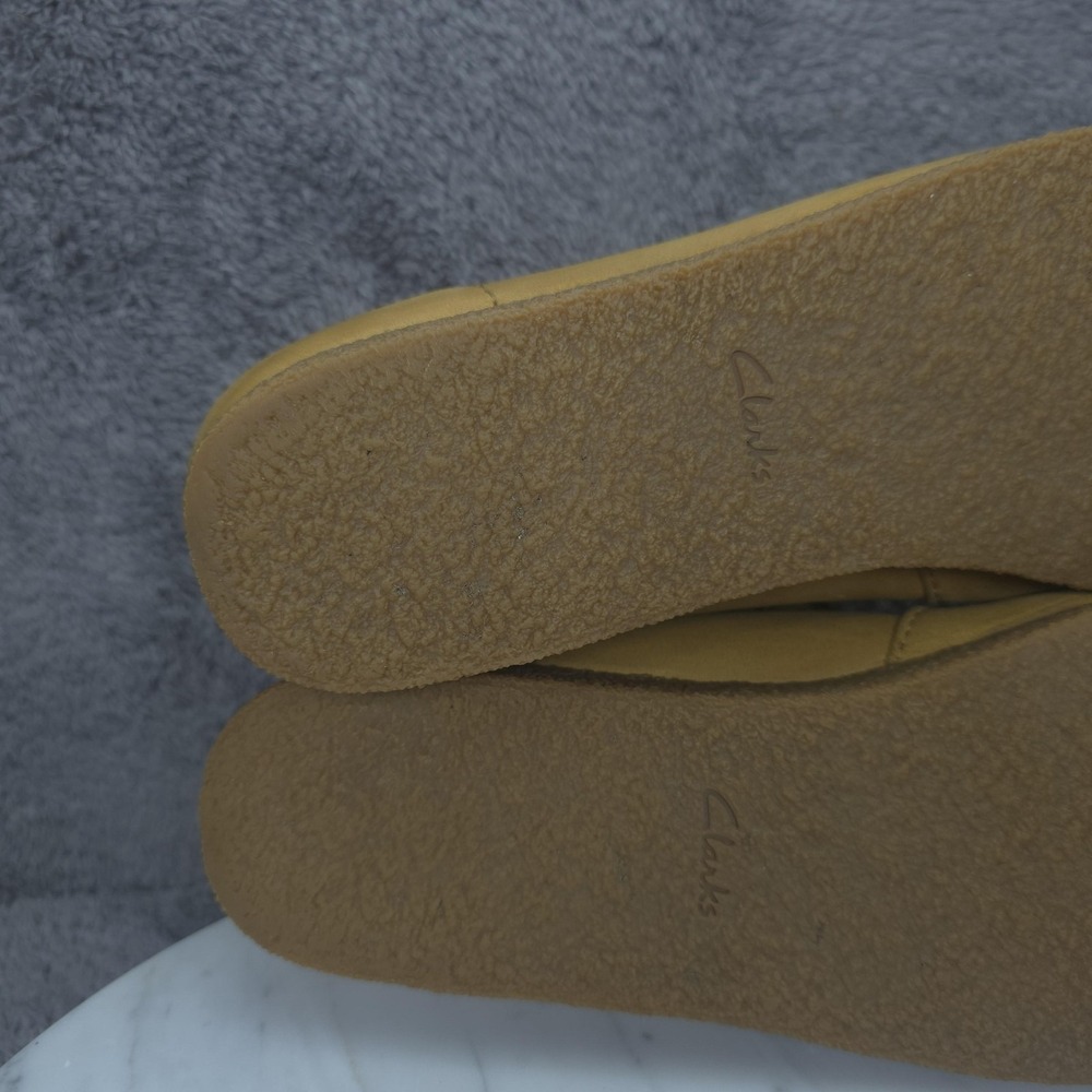 Clarks Shoes Mens Size 10.5 Brown Nubuck Lace Up Moccasin Crepe Sole Casual - Picture 11 of 12